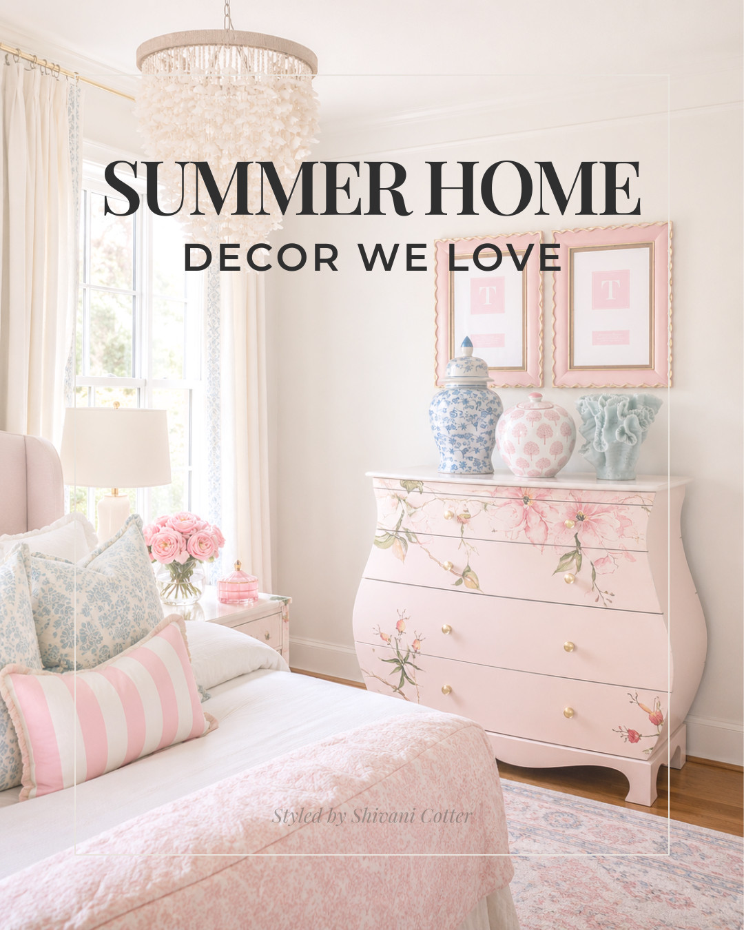 Soft florals, airy textures, pretty pastels, and charming statement pieces that instantly make a room feel fresh for summer. This look is light, feminine, and collected with just the right mix of vintage-inspired detail and classic blue and pink accents.
Perfect for a bedroom, guest room, dresser refresh, or any space that needs a softer summer update.
Save this for your next home decor refresh 🌸 

 #summerhomedecor #homedecorfinds #bedroomdecor #cottagecoredecor #grandmillennialdecor #pasteldecor #blueandwhitehome #pinkdecor #vintageflorals #femininehome #LTKHome