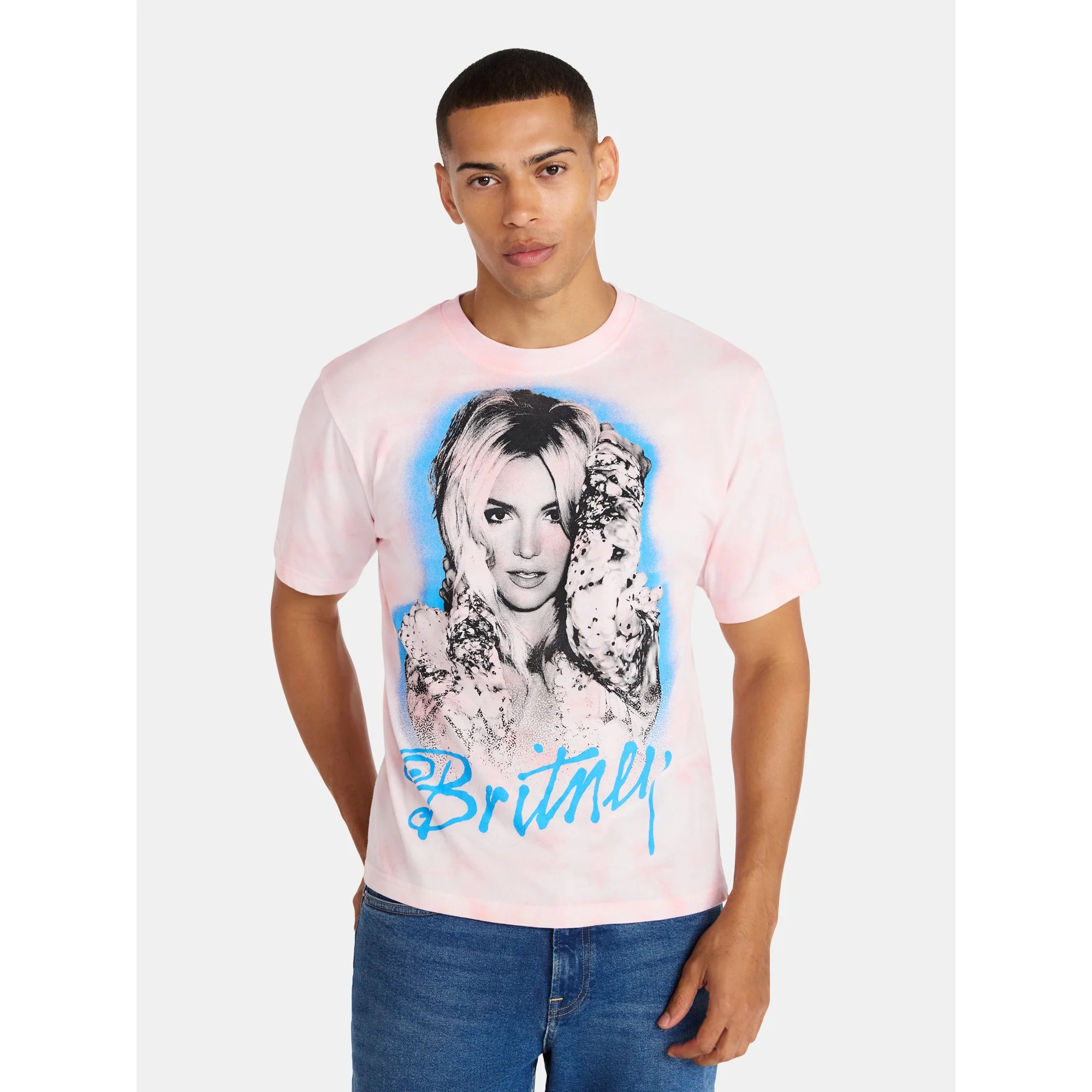 Britney Spears Men's & Big Men's Oversized Graphic Tee Shirt, Sizes XS-3XL | Walmart (US)