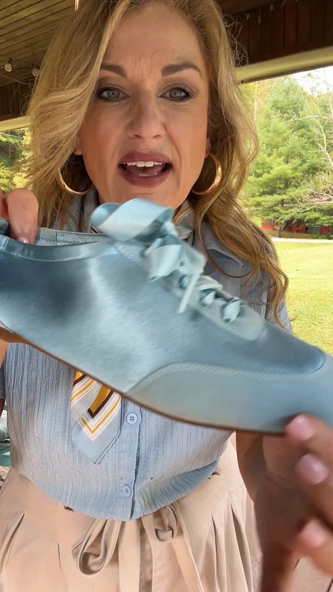 Wearing a large in the blouse.

Code: marada10 for shoes, gets you 10% off

#LTKStyleTip #LTKShoeCrush #LTKOver40