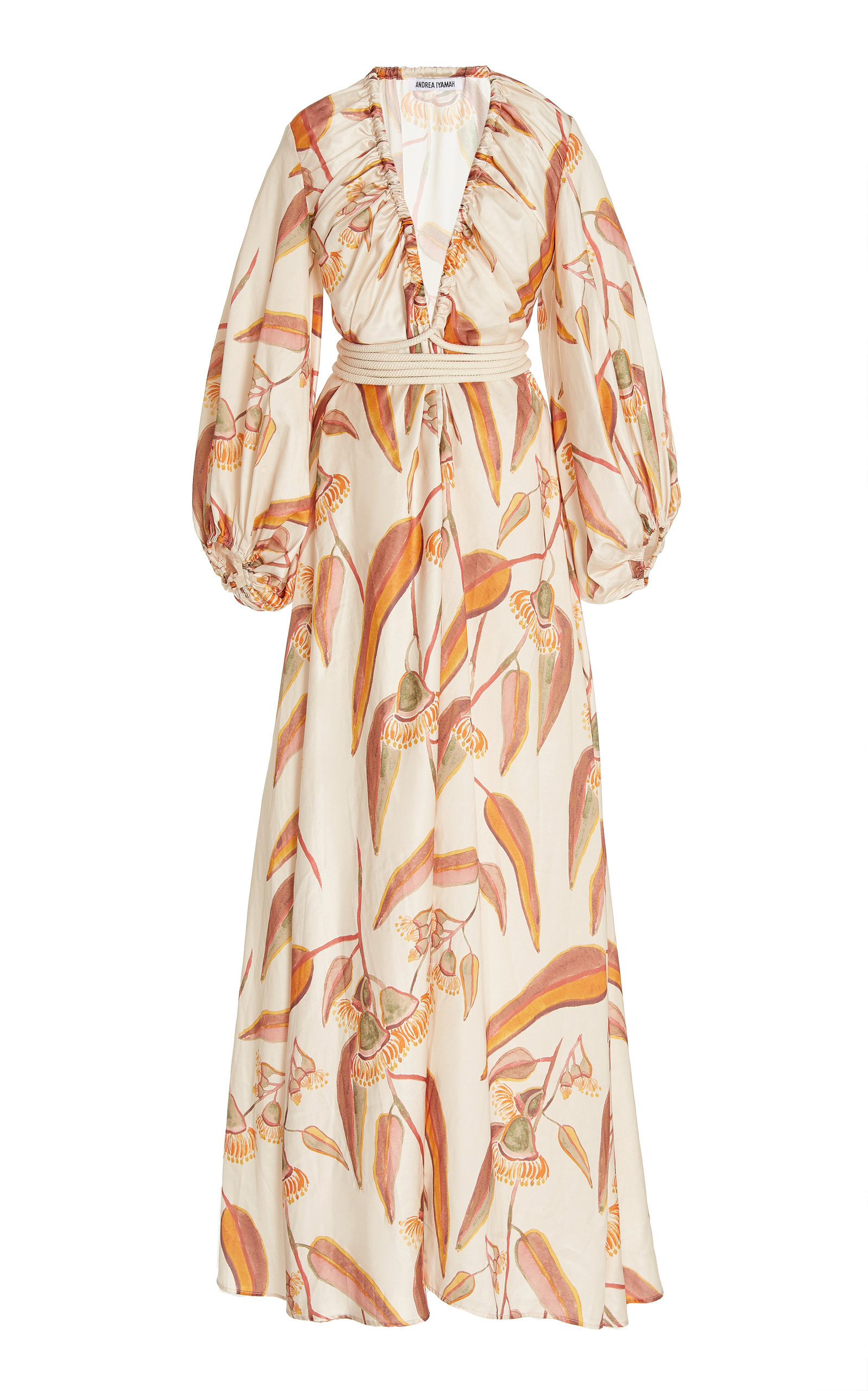 Neema Printed Crepe Maxi Robe Dress | Moda Operandi (Global)