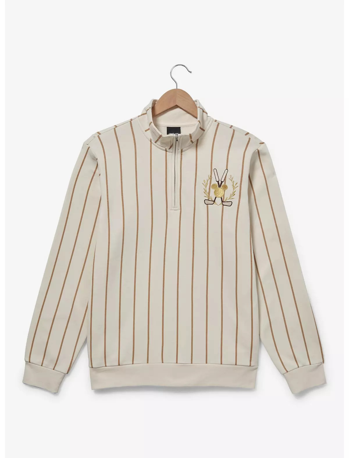 Disney Mickey Mouse Golf Striped Quarter-Zip Sweatshirt - BoxLunch Exclusive | BoxLunch