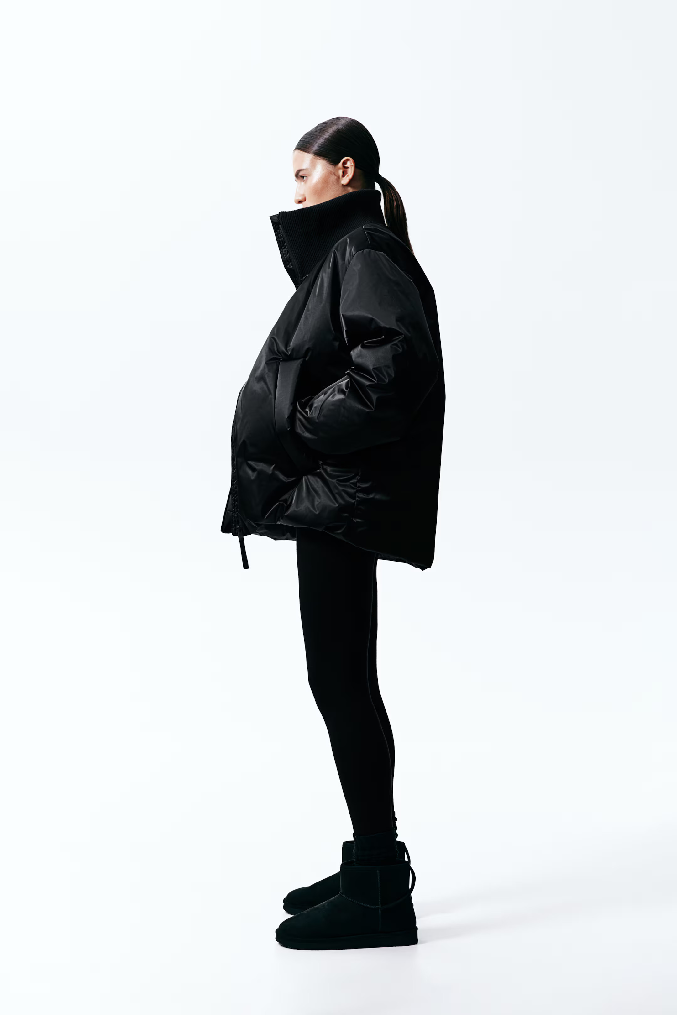 Wool ski base layer leggings - Black - Ladies | H&M GB | H&M (UK, MY, IN, SG, PH, TW, HK)