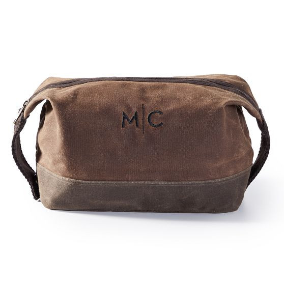 Waxed Canvas Travel Pouch | Mark and Graham