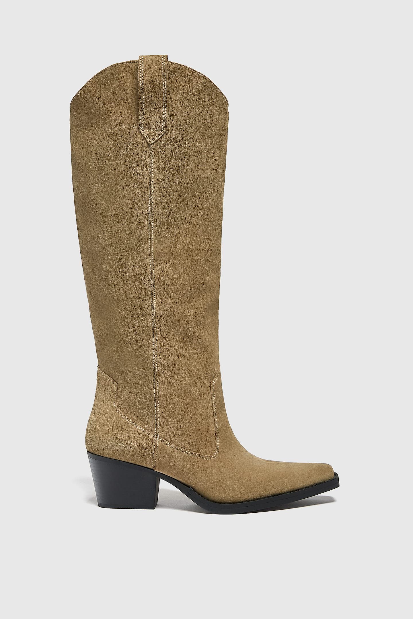 Leather cowboy boots | PULL and BEAR UK