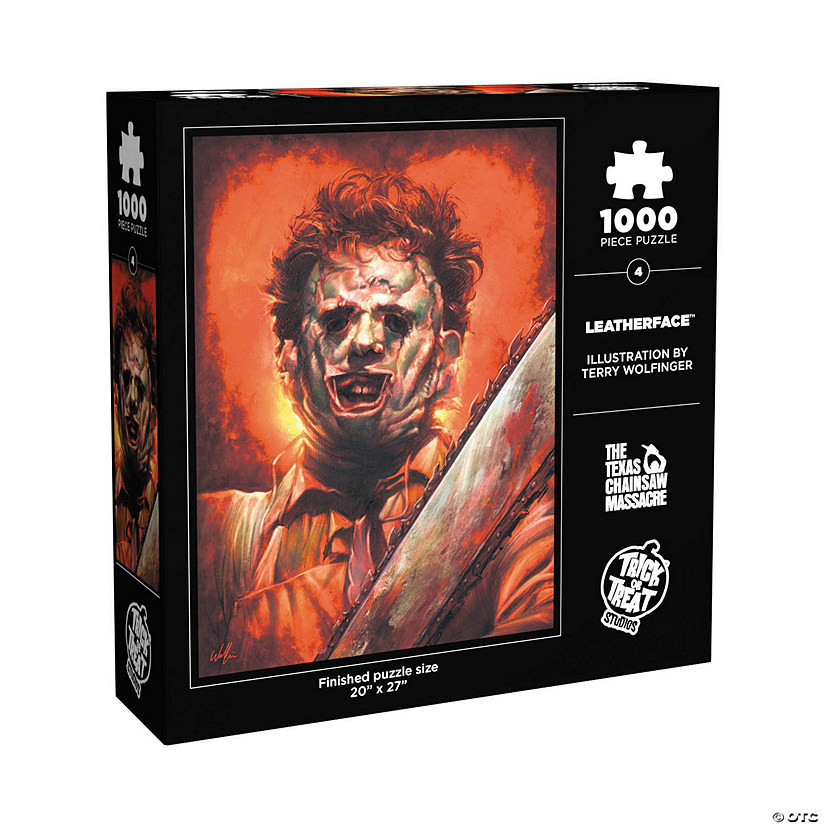 20" x 27" The Texas Chainsaw Massacre™ Leatherface 1000 Piece Jigsaw Puzzle | Oriental Trading Company