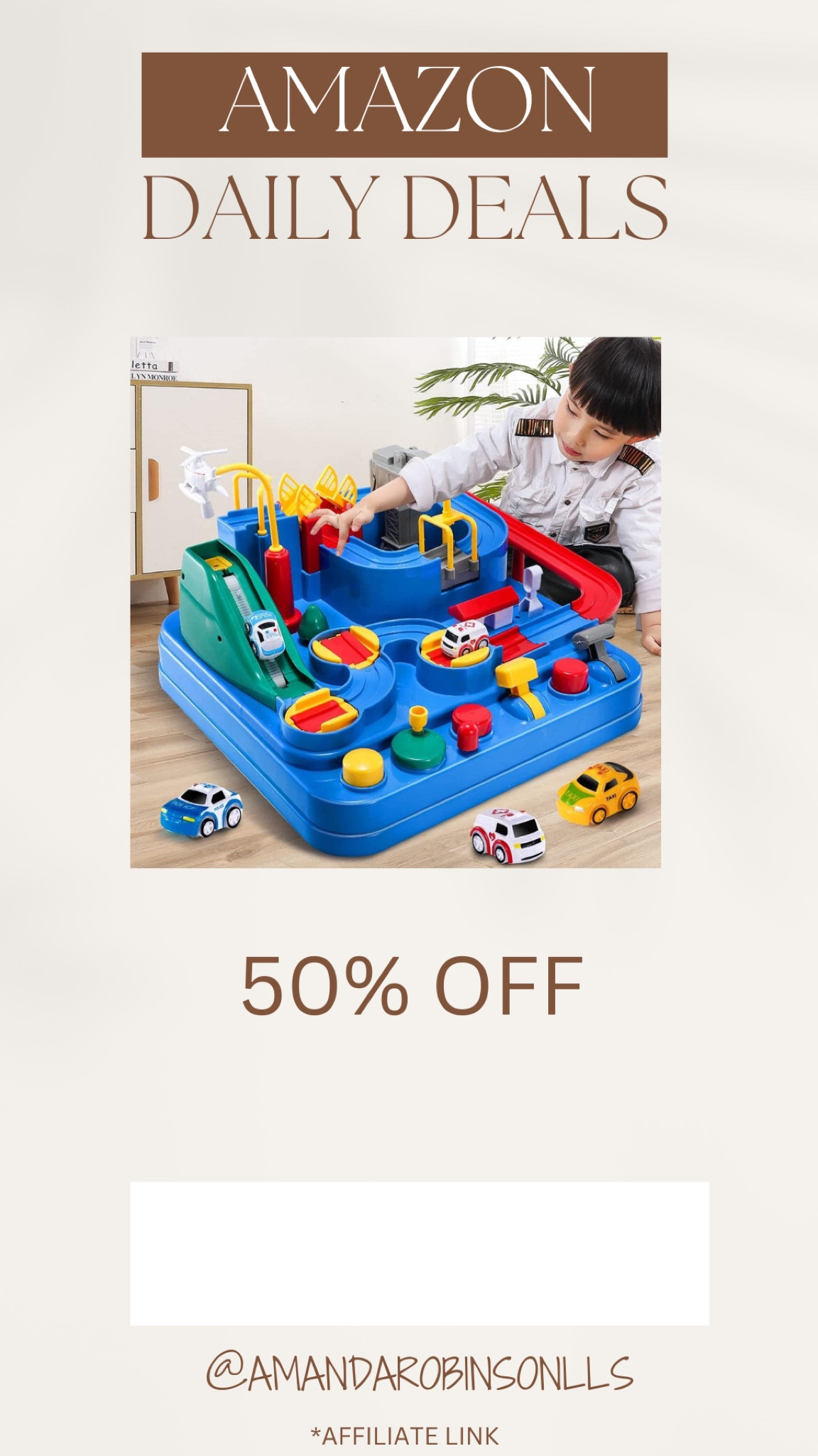 Amazon Daily Deals
Kids race track 

#LTKsalealert #LTKkids