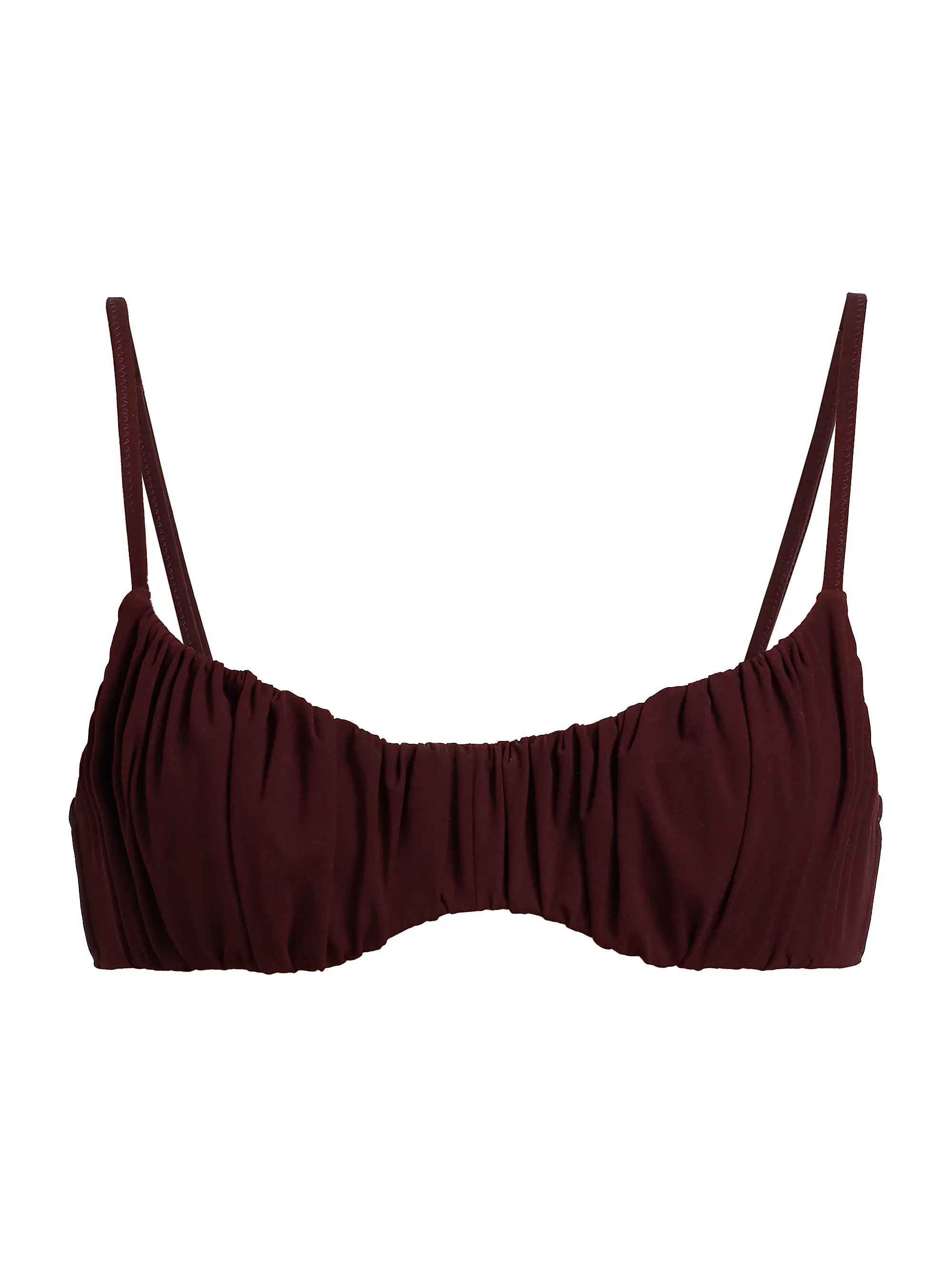 Ulla Johnson Naomi Ruched Bikini Top | Saks Fifth Avenue | Saks Fifth Avenue