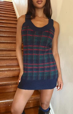Sutton Sweater Dress, in Windsor Plaid Knit, Size: XS | Show Me Your Mumu | Show Me Your Mumu
