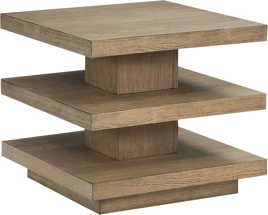 Steve Silver Furniture Canyon Brown End Table, Living Room, Double Shelf for Display/Storage, Con... | Amazon (US)