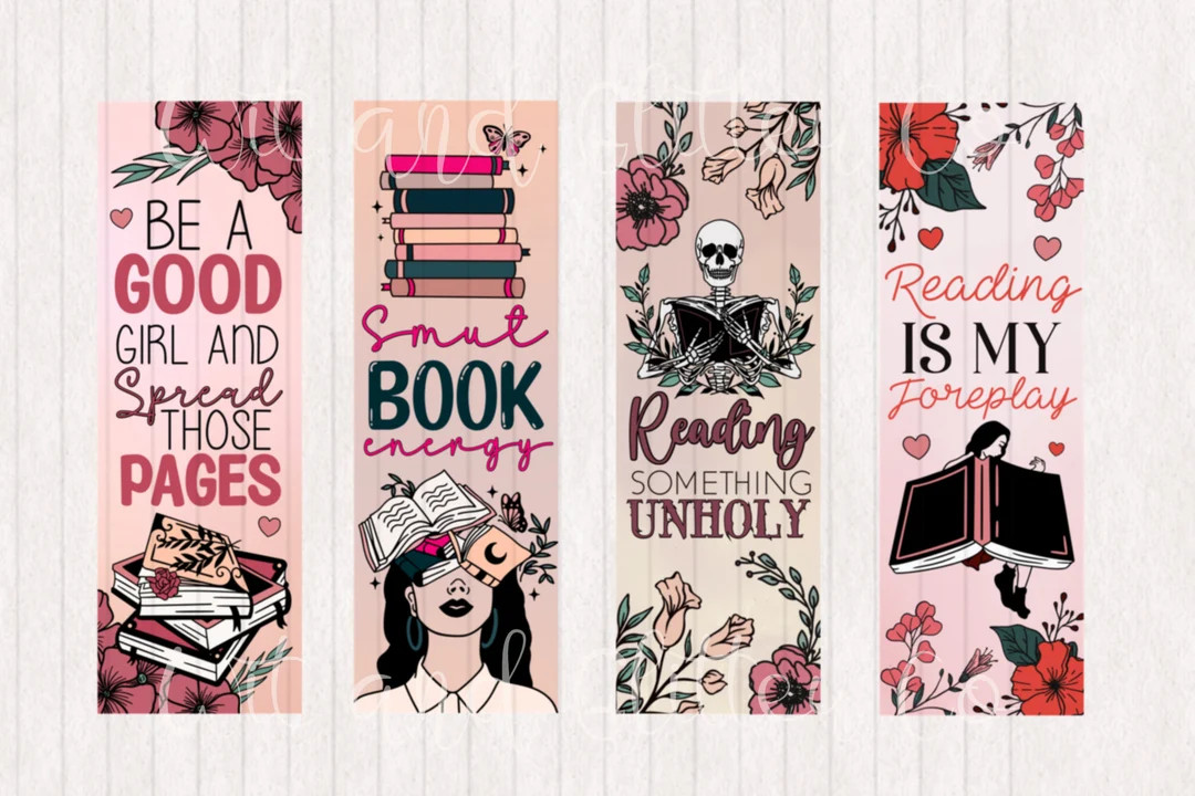 Floral Smut Energy Reader Bookmarks Digital Printable Bookmarks Digital Bookmark Instant Download... | Etsy (US)