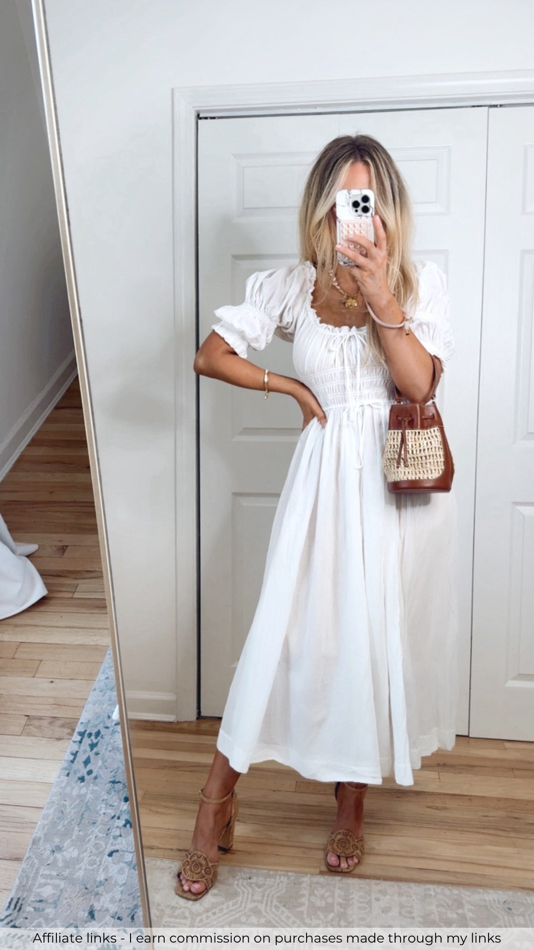 Affiliate links - I earn commission on purchases made through my links | white dress midi 