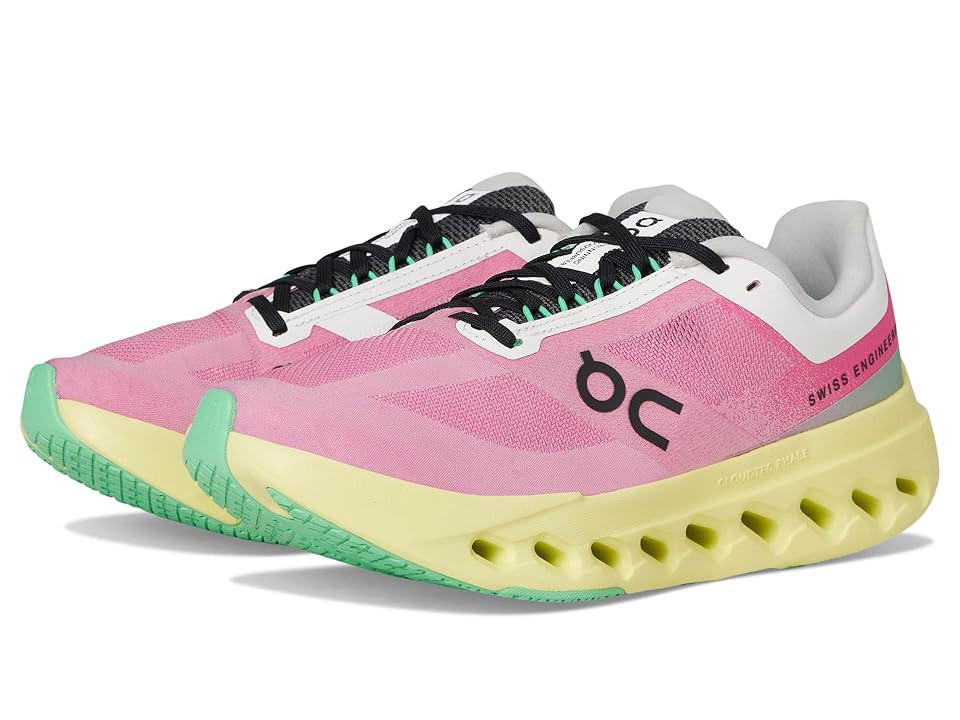 On Cloudsurfer Next Women's Running Shoes Pink/Limelight : 9.5 M | Zappos