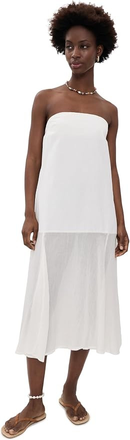 Free People Women's Sabeen Tube Midi Dress | Amazon (US)