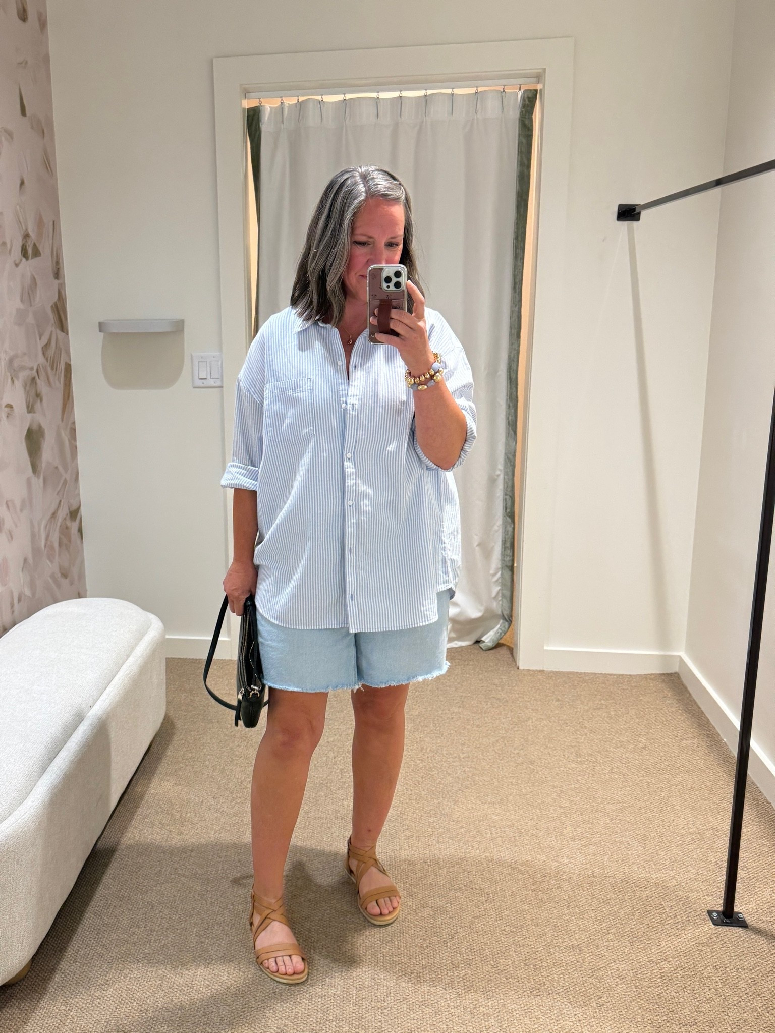 Shirt fits big but I wanted extra big so I’m wearing a large.

#LTKMidsize #LTKSaleAlert