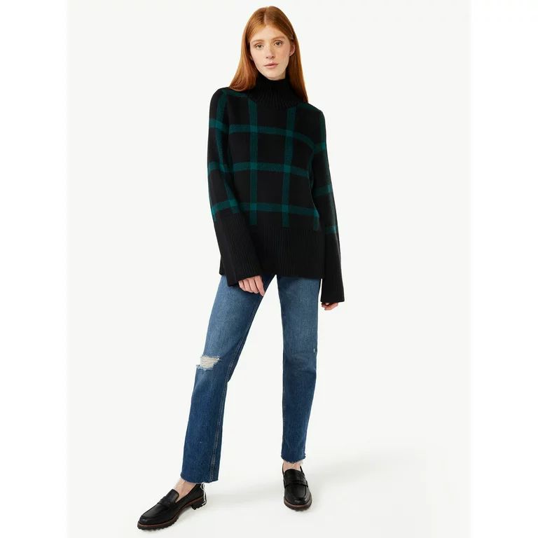 Free Assembly Women's Rib Turtleneck Sweater | Walmart (US)