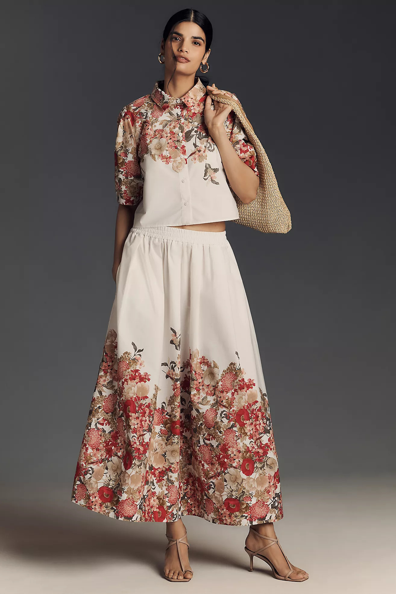 Maeve Pull-On Circle Skirt | Anthropologie (US)