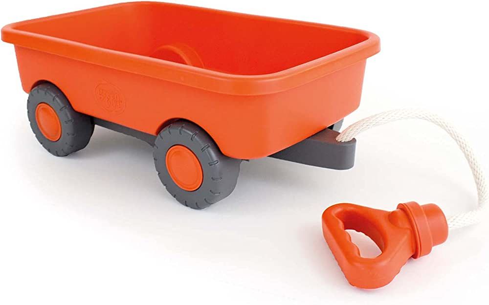 Green Toys Wagon, Orange - Pretend Play, Motor Skills, Kids Outdoor Toy Vehicle. No BPA, phthalat... | Amazon (US)