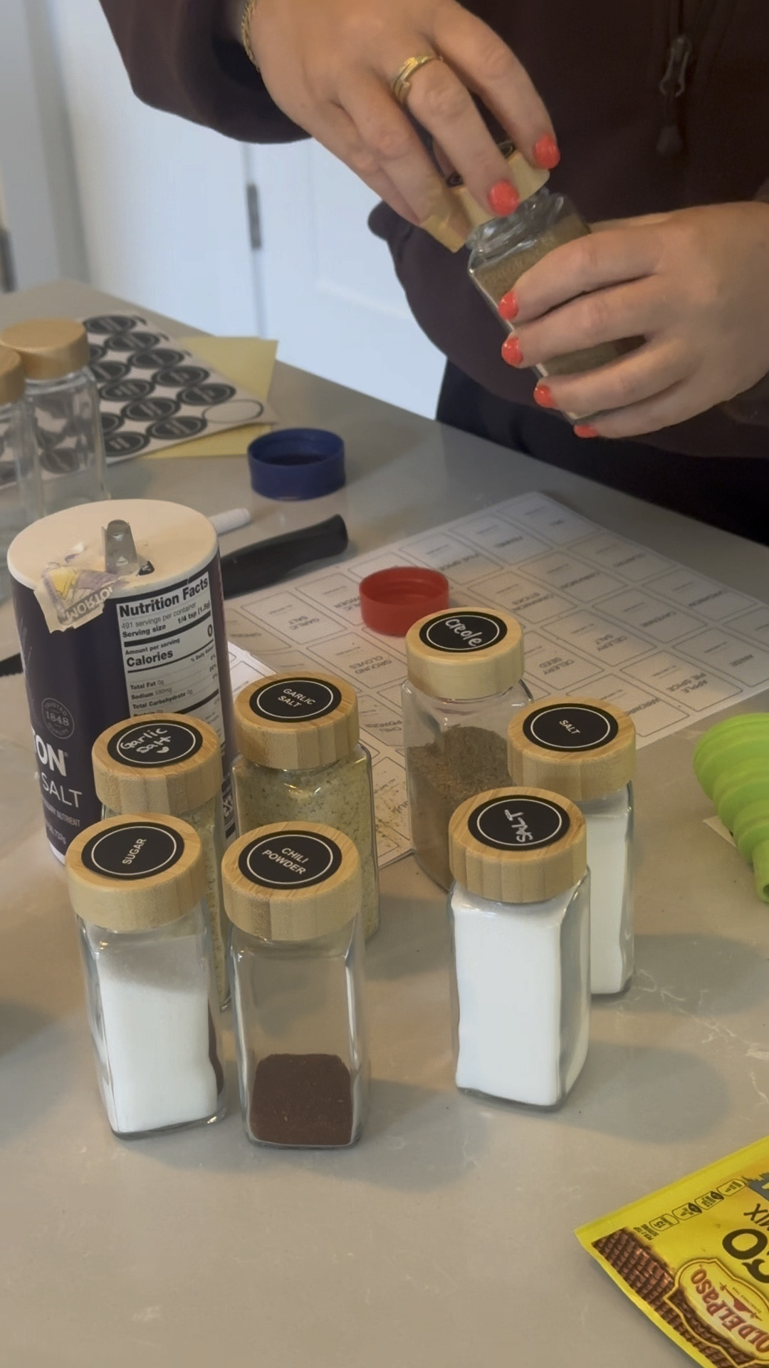 an easy step to keep your pantry looking organized and aesthetically appealing 

#LTKVideo #LTKHome #LTKFindsUnder50