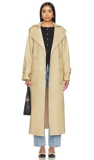 Trench Coat in Beige | Revolve Clothing (Global)