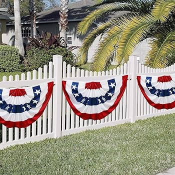 HOOSUN 4th Of July Decorations,American Flag Bunting for Outside,3x6 FT Fourth of July Bunting Pa... | Amazon (US)