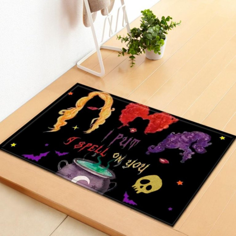 Halloween Decorative Door Mat , 24 X 16 in Funny Halloween Hocus Pocus Decor Doormat, with Anti-S... | Walmart (US)
