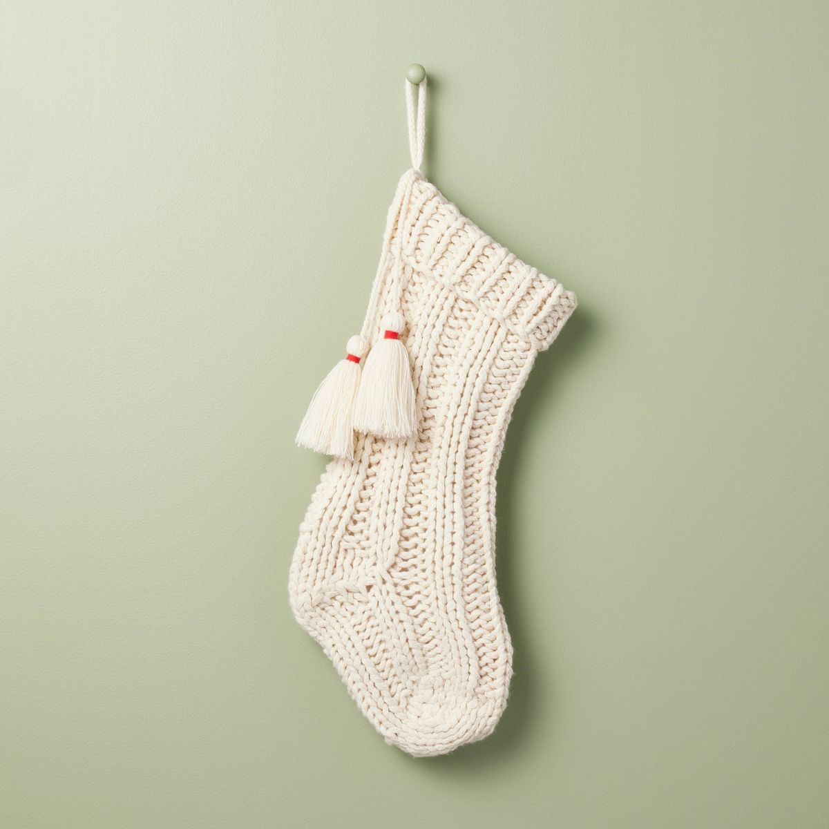 Chunky Rib Knit Christmas Stocking … curated on LTK