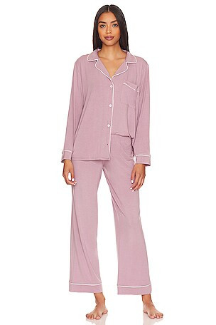 Gisele The Long PJ Set in Haute Red & Ivory | Revolve Clothing (Global)