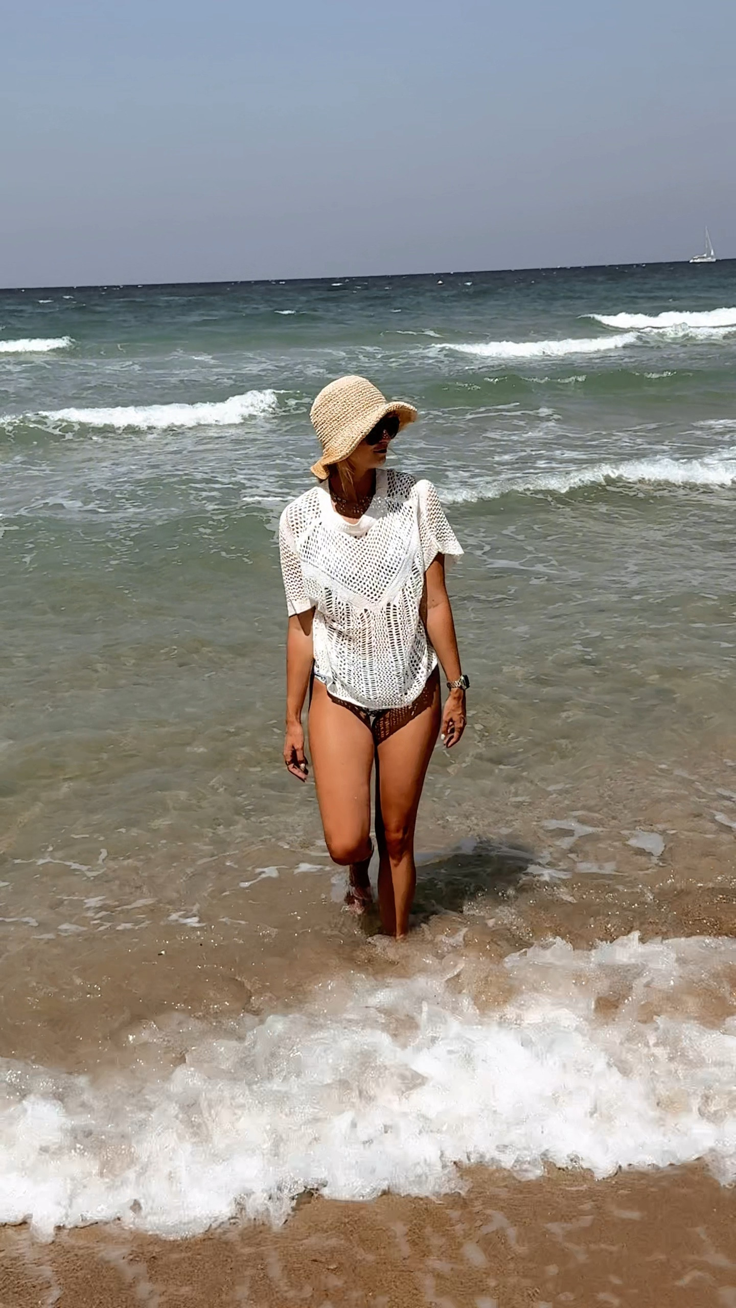 Summer beach cover up 

White cover up, beach outfit, crochet hat, woven hat, euro summer, summer outfit, vacation outfit, white and blue bikini, Amazon fashion, coastal style 

#LTKVideo #LTKStyleTip #LTKFindsUnder50