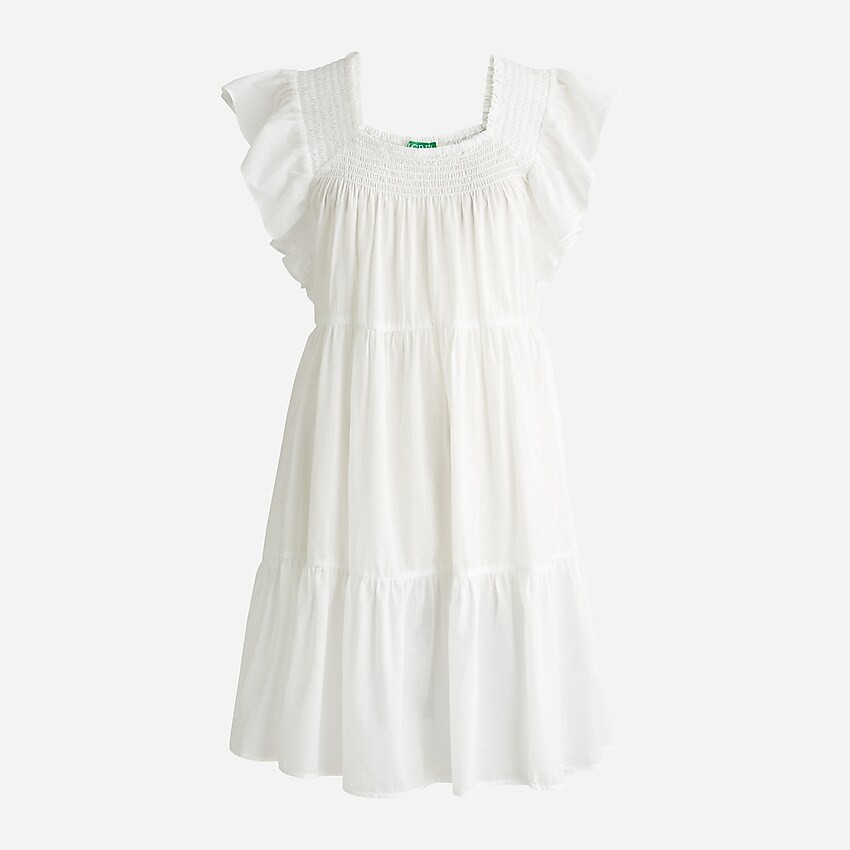 Flutter-sleeve voile mini dress | J. Crew US