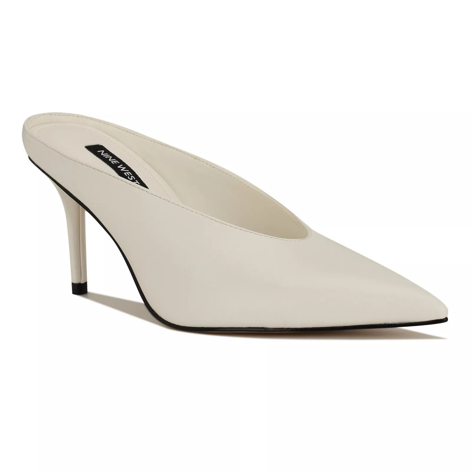 Nine West Verra Women's Pointy Toe Slip-On Mule Dress Pumps, Size: 9.5, White | Kohl's