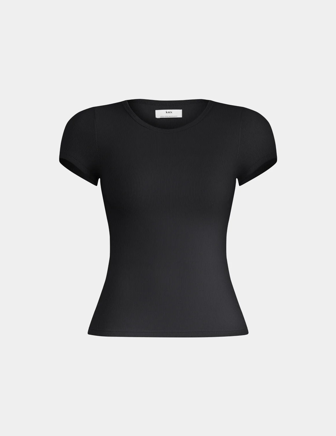 SculptRib™ Cotton T-Shirt - Black / XXXXL | Knix US