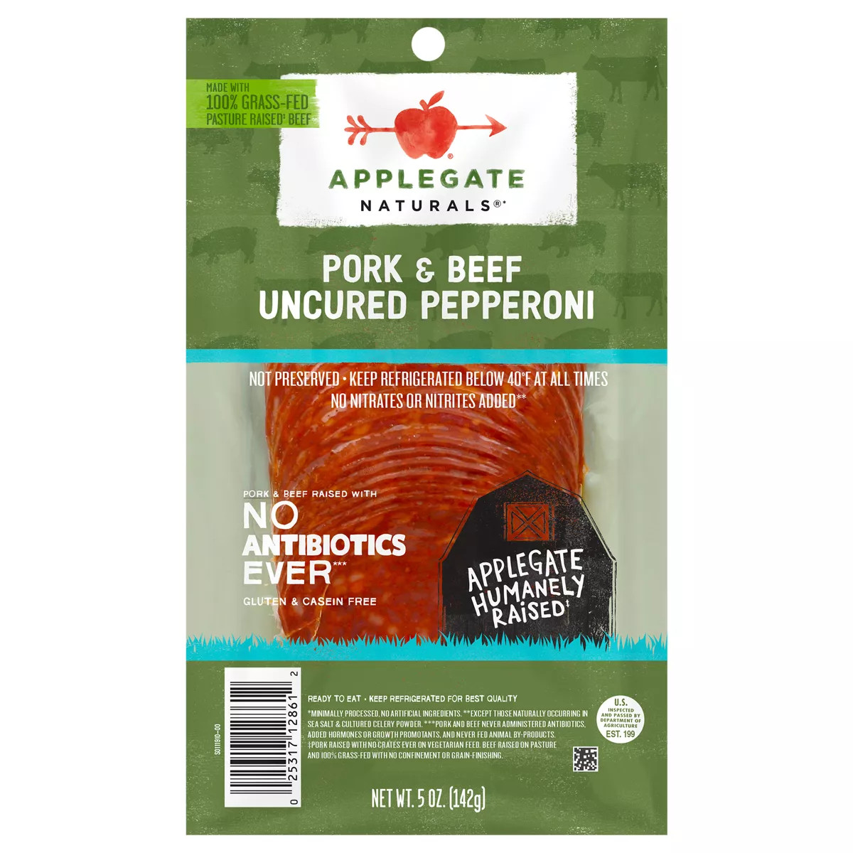 Applegate Natural Uncured Pork & Beef Pepperoni - 5oz | Target
