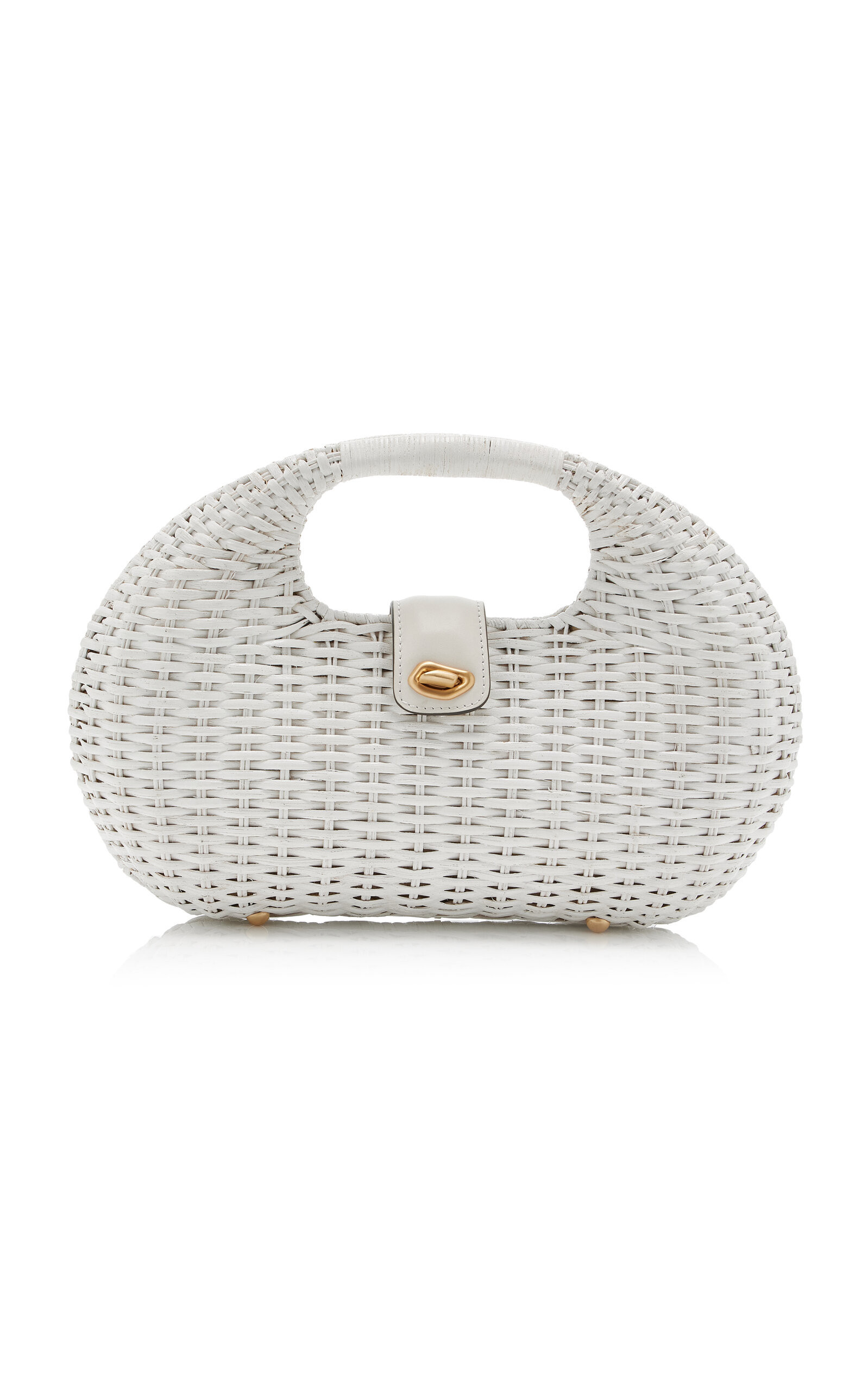 Cult Gaia - Lydia Wicker Bag - White - OS - Moda Operandi | Moda Operandi (Global)