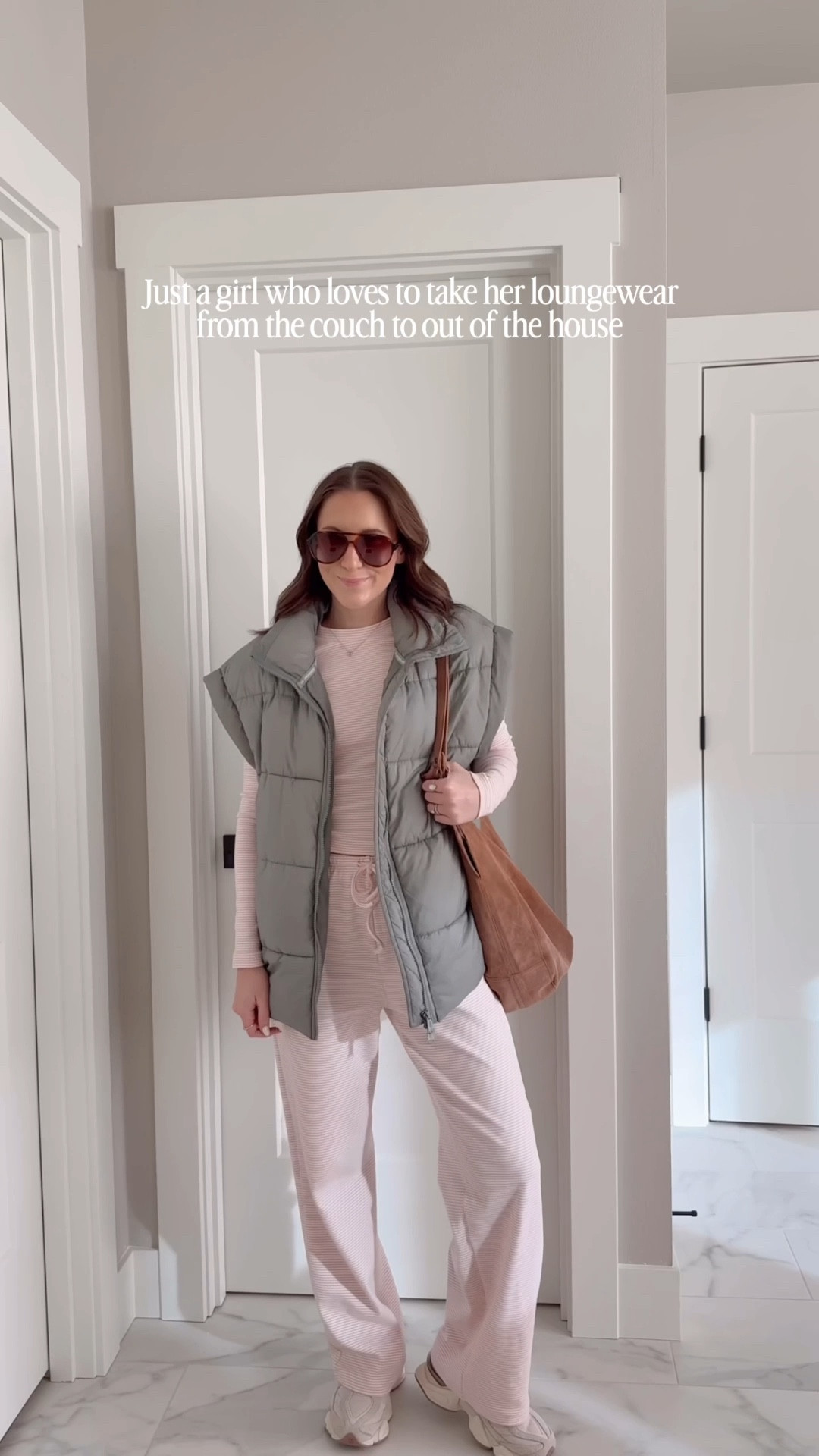 Anybody else in their comfy era these days?? This matching set is an Amazon find and is SO comfortable with just the right amount of stretch and comes in so many color options! Paired with my favorite fpmovement vest and sneakers for the perfect casual mom on the go combo.

Matching set, new balance sneakers, Amazon fashion, new mom, casual style 

#LTKootd