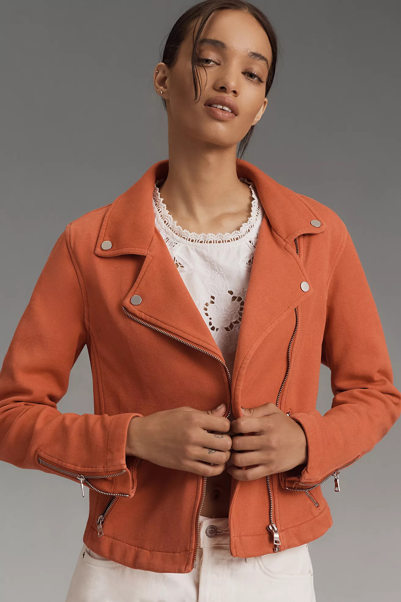 The Saige Knit Moto Jacket | Anthropologie (US)