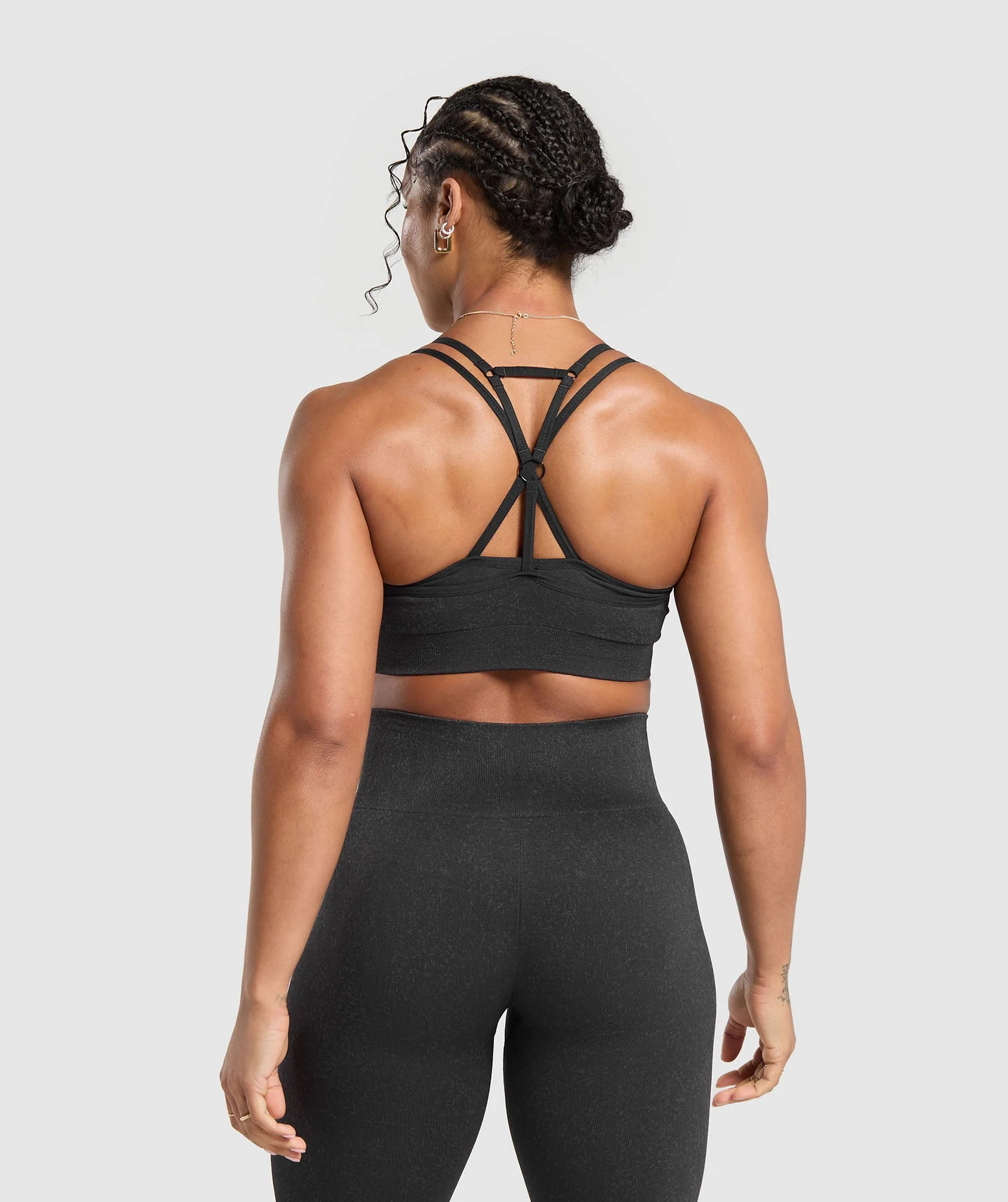 Gymshark Adapt Fleck Seamless Sports Bra - Mineral | Black | Gymshark US