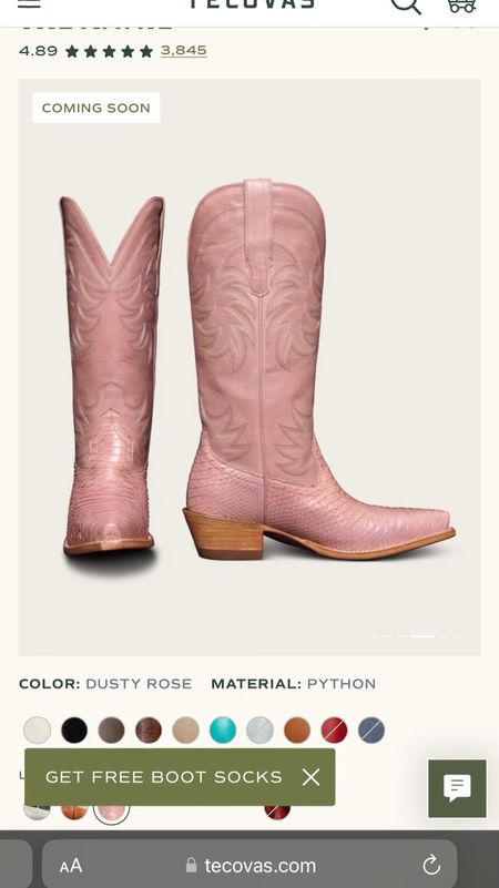 The cutest pink cowboy boots for spring and summer!! My calf is 18.5” at the widest part and these work for me!

#LTKFestival #LTKshoecrush