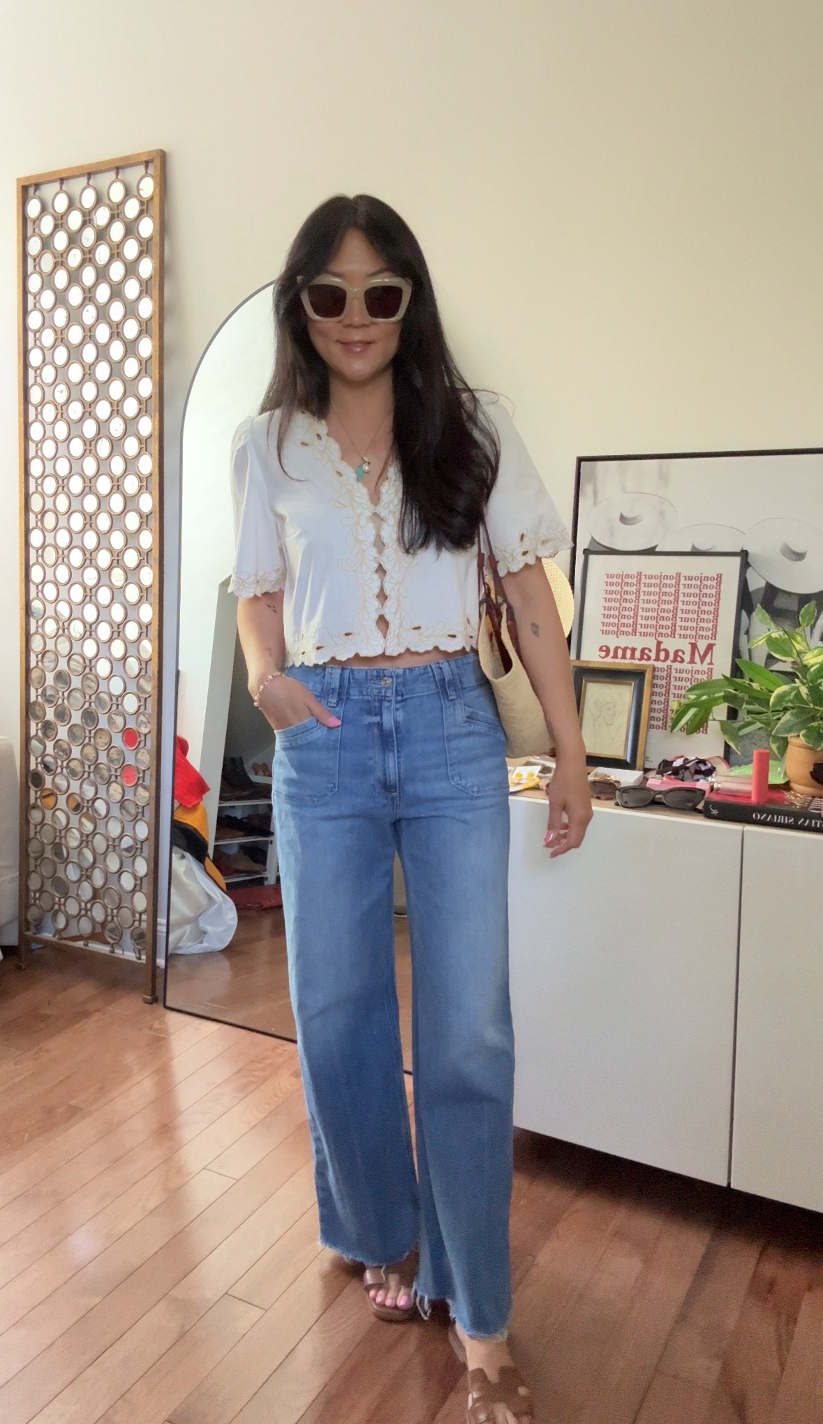 Picked up this top on our trip in Florida from Willow Boutique on Rosemary Beach and am so happy that it’s warm enough to wear here now 🙌🏼 Love it paired with these jeans but can swap them out for shorts into the summer. 

#LTKStyleTip