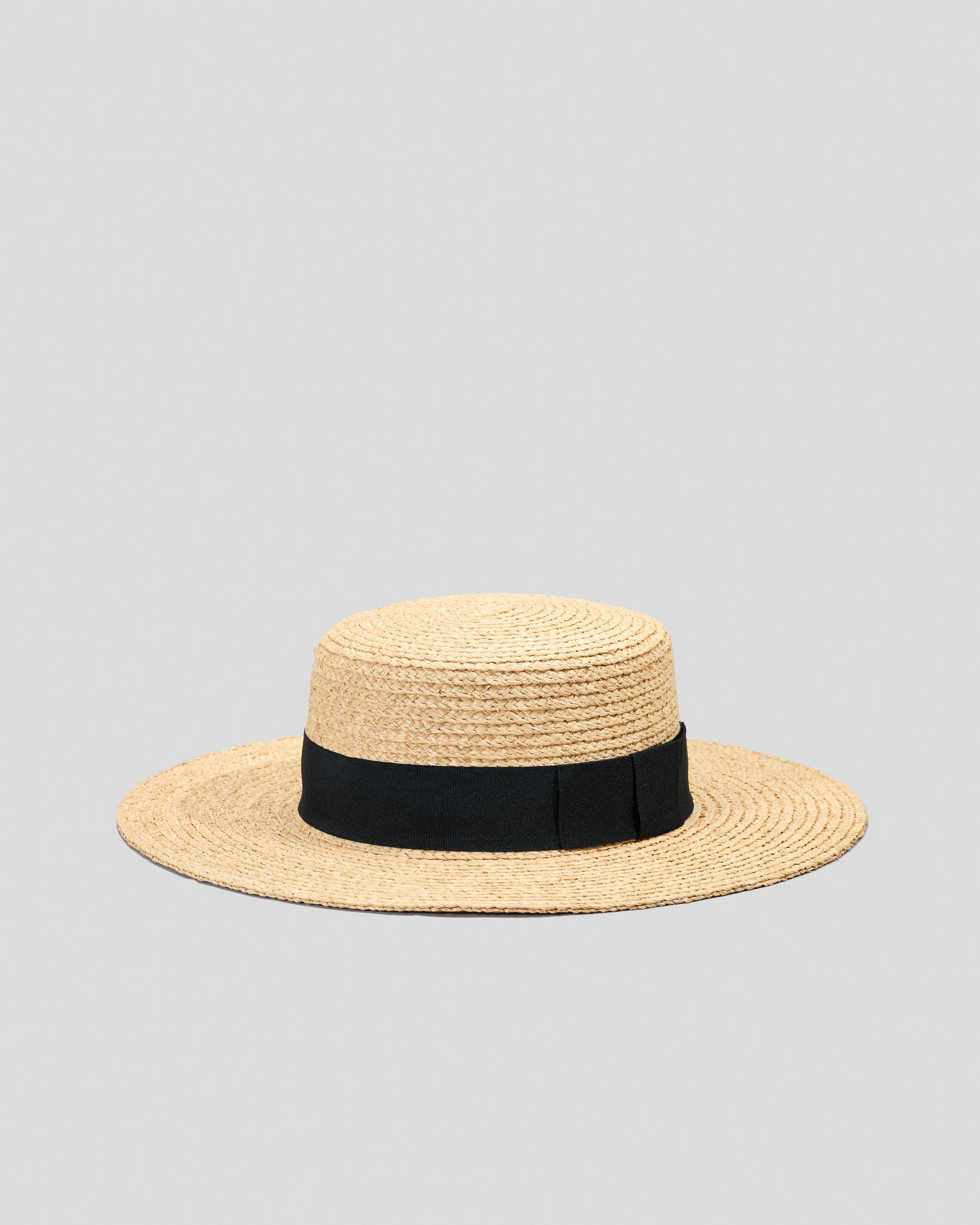 Mooloola Women's Cara Boater Hat in Natural | City Beach (US)