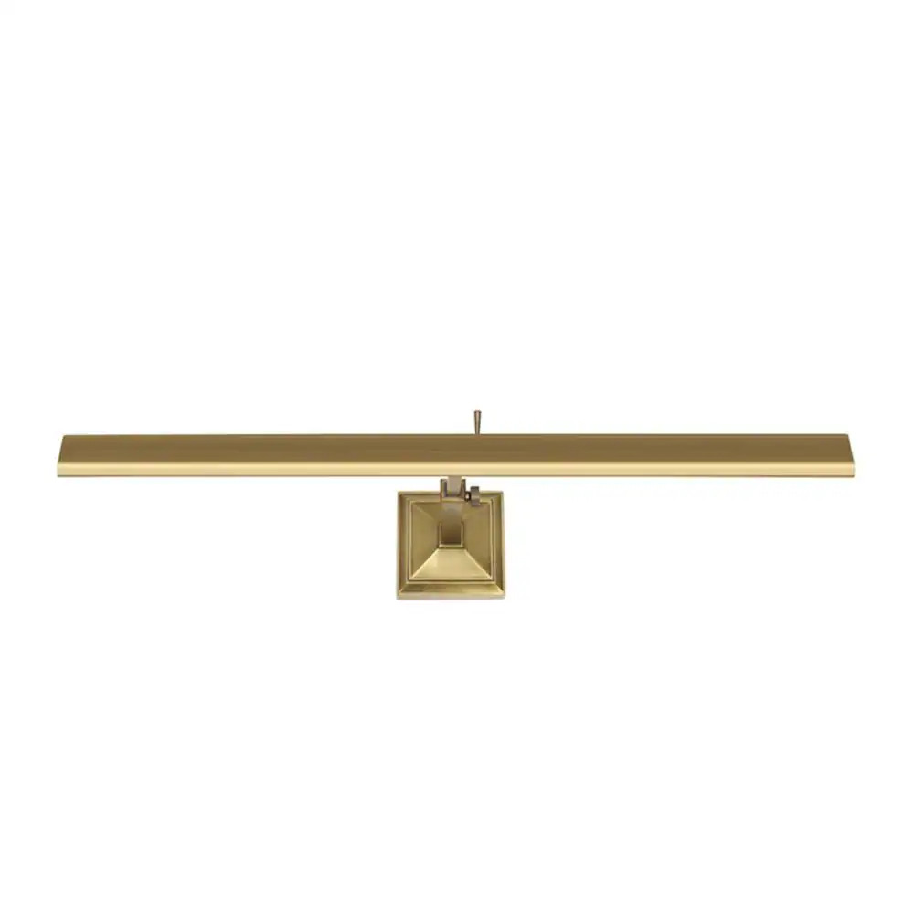 dweLED Hemmingway Burnished Brass LED Hardwired Picture Light | Lowe's