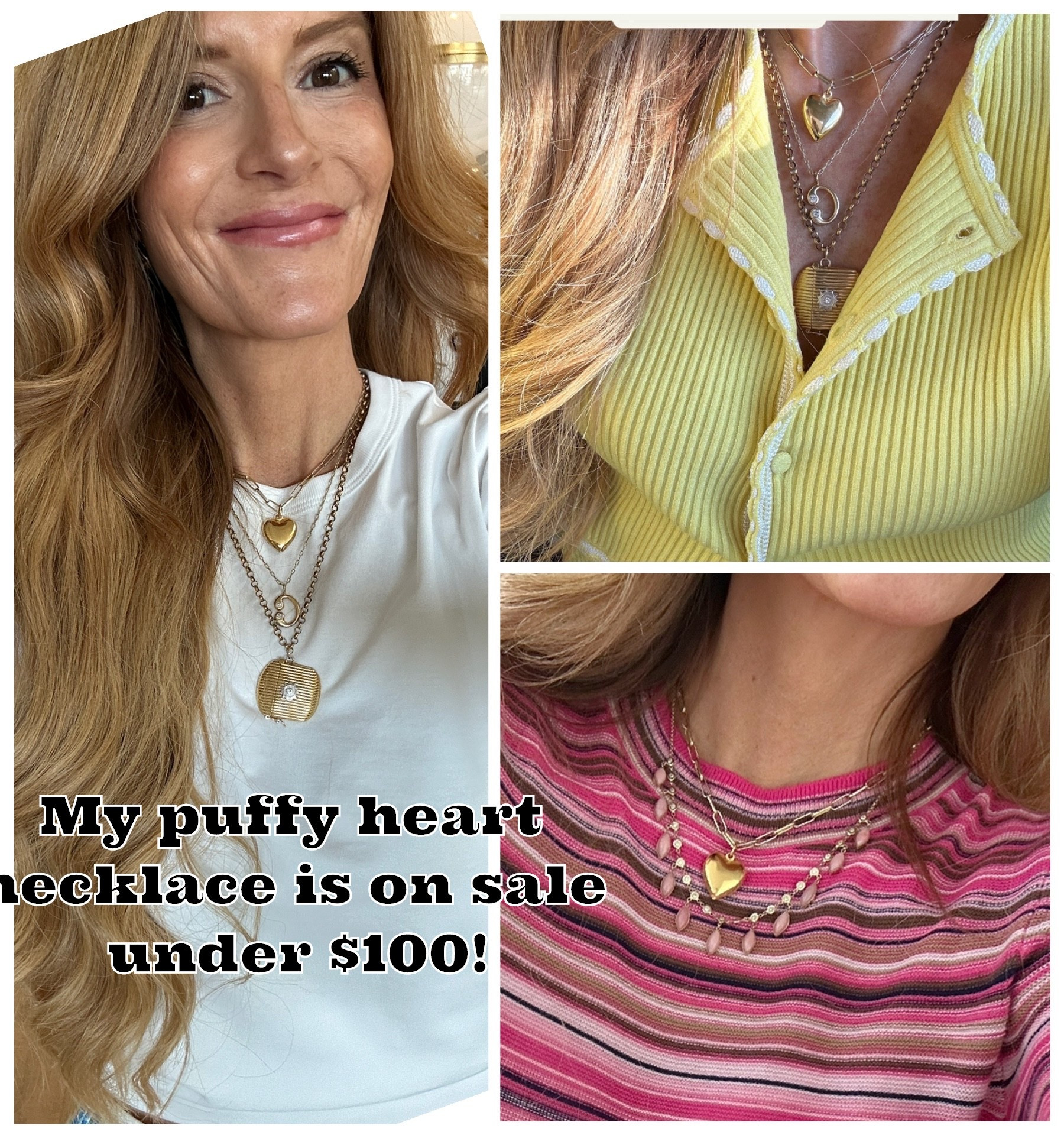The heart necklace i wear is on sale, under $100! Its so cool. Would be a fab vday gift

#LTKValentine #LTKOver40 #LTKSaleAlert