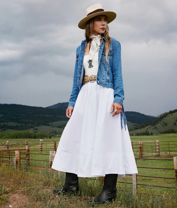 Denim Fringe Jacket | Lucchese Bootmaker