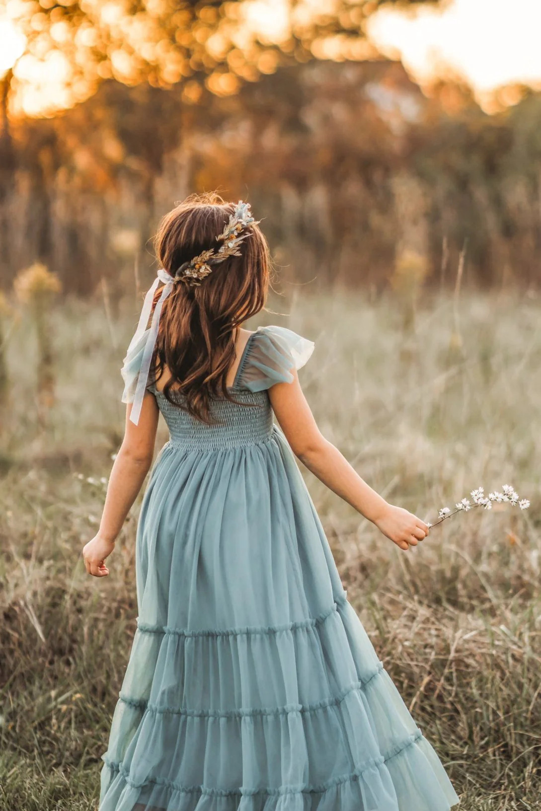 Marabella Dress (soft teal tulle) | INDIE BLUE