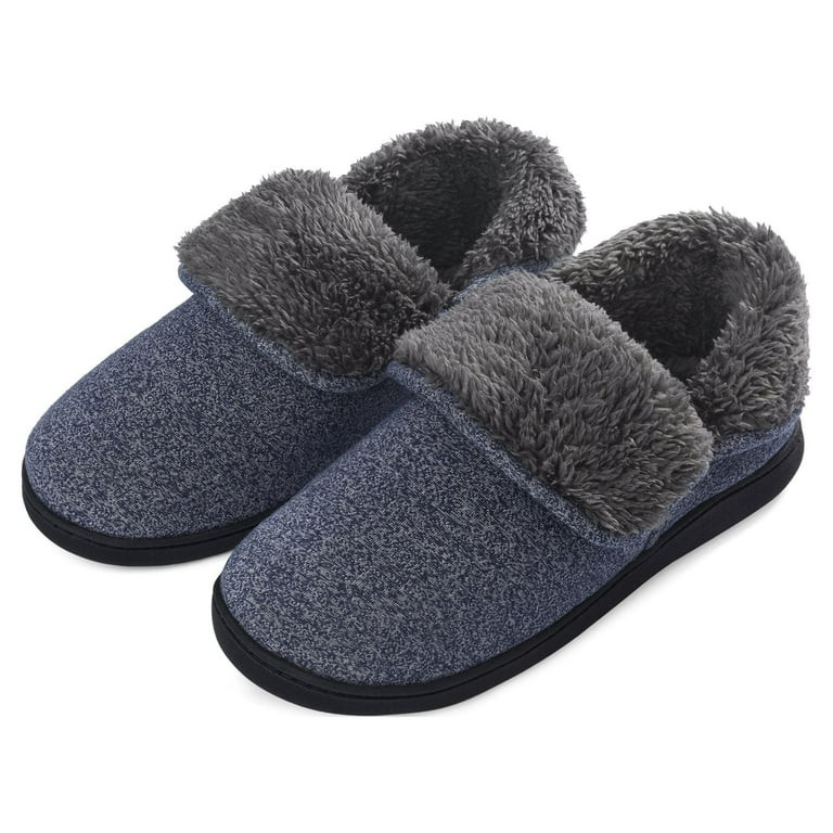 VONMAY Men's Fuzzy Slippers Boots Memory Foam Booties Comfy House Shoes Indoor Outdoor | Walmart (US)