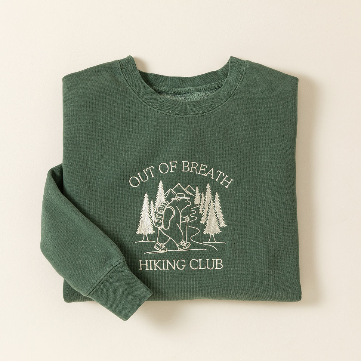 Out of Breath Hiking Club Sweatshirt — Outdoors Lover Gift | UncommonGoods