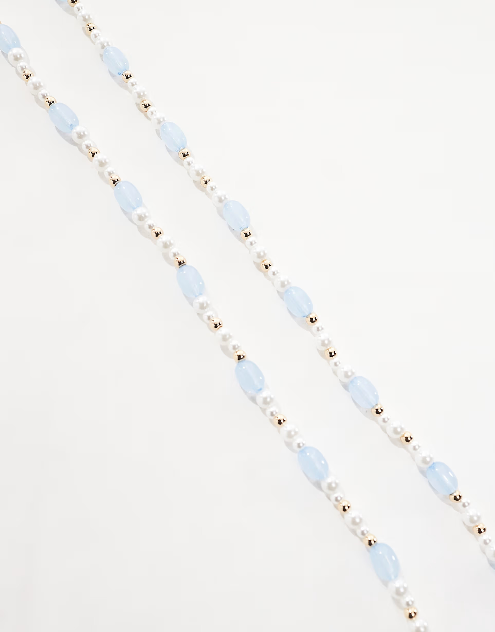 ASOS DESIGN Curve belly chain in faux pearl and blue bead design | ASOS | ASOS (Global)
