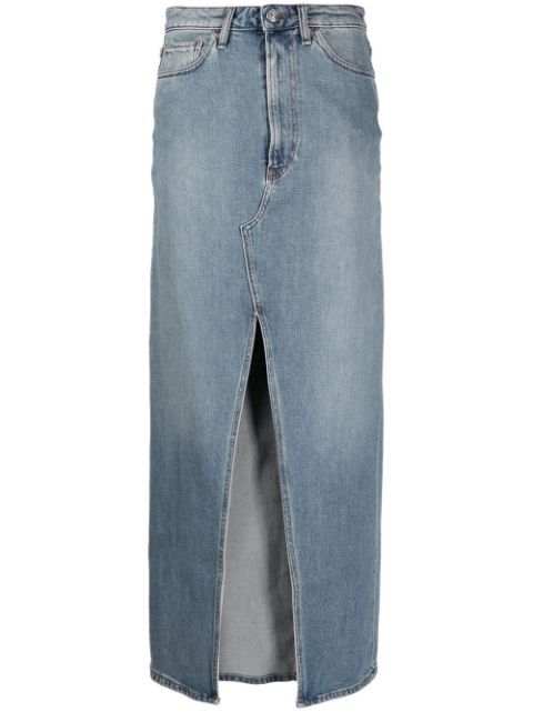 3x1 front-slit Maxi Denim Skirt - Farfetch | Farfetch Global