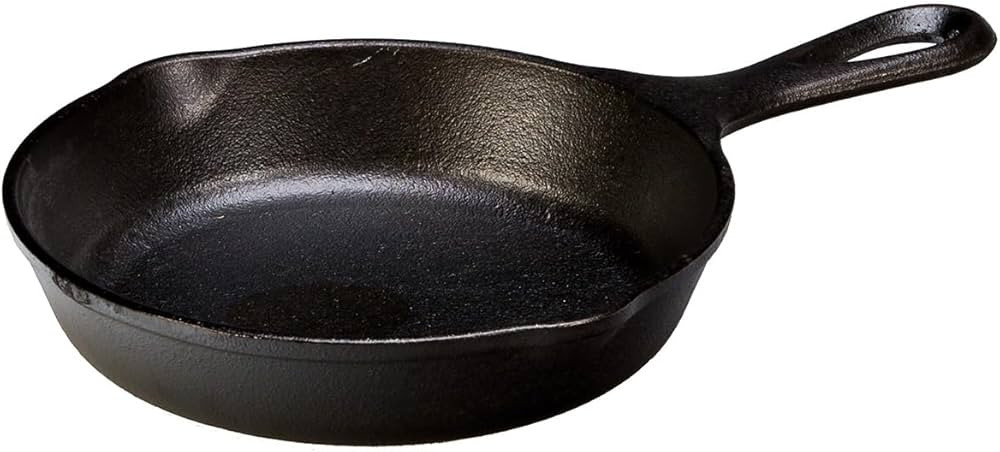 Lodge 6-1/2 Inch Cast Iron Pre-Seasoned Skillet – Signature Teardrop Handle - Use in the Oven, ... | Amazon (US)