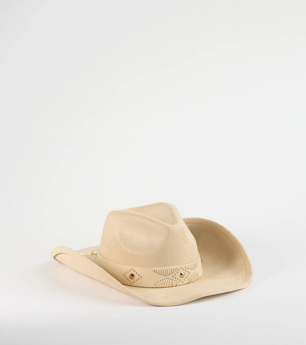 Western Adventure Faux Suede Cowboy Hat | Windsor Stores