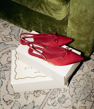 x Lilly Sisto Sisto Satin Slingback Kitten Heel Pumps | Dillard's
